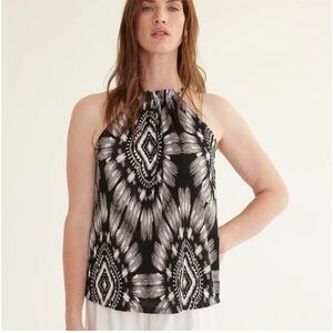 New! Reitman’s Halter Stretch Crinkle Tank L